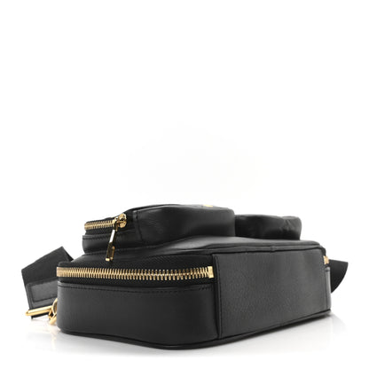 Louis Vuitton Calfskin Monogram Embossed Utility Crossbody Black 4 of 10