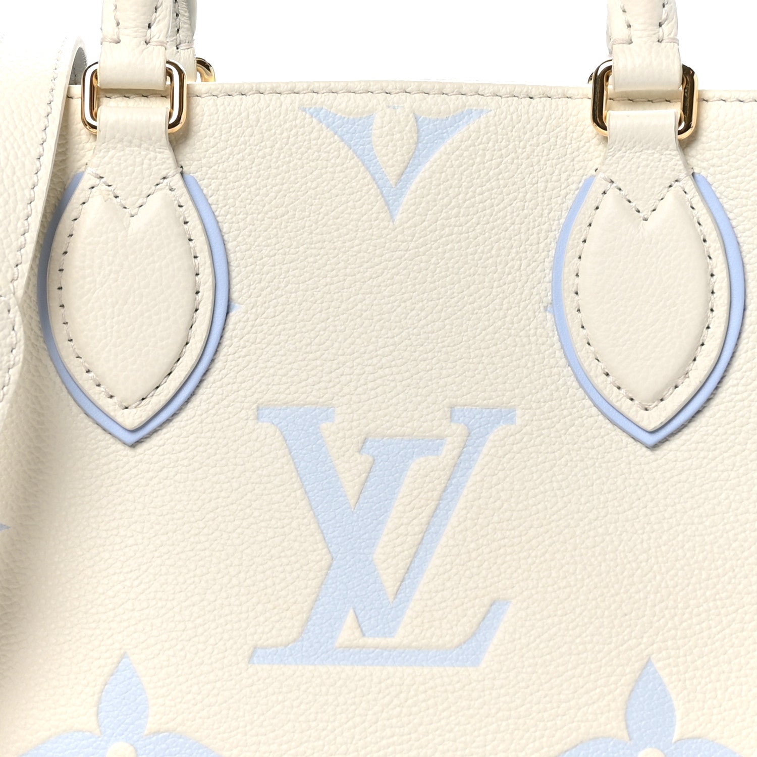 Louis Vuitton Empreinte Monogram Giant Onthego PM Latte Candy Blue 7 of 9