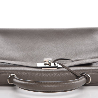 Hermes Taurillon Clemence Kelly Retourne 35 Etain 22 of 40