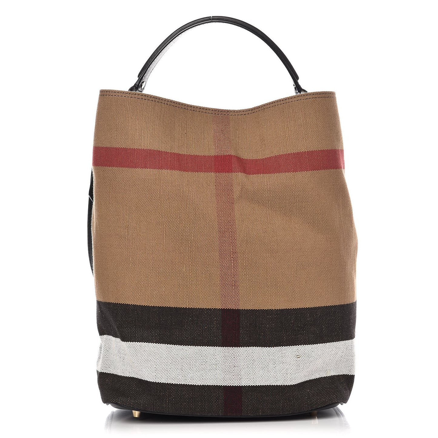 Canvas Mega Check Medium Ashby Hobo Black
