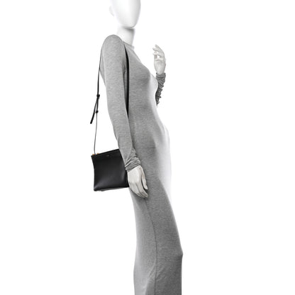 Celine Lambskin Large Trio Crossbody Bag Black 3 of 12