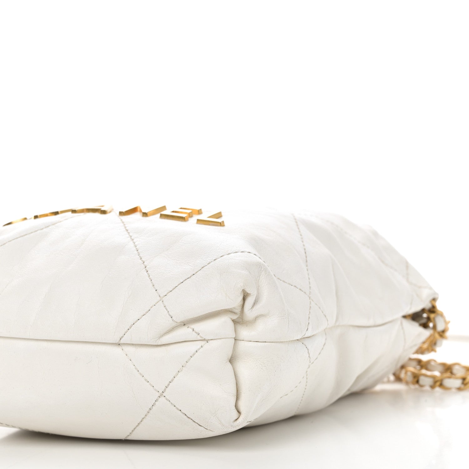 Chanel Shiny Calfskin Quilted Mini Chanel 22 White 10 of 11