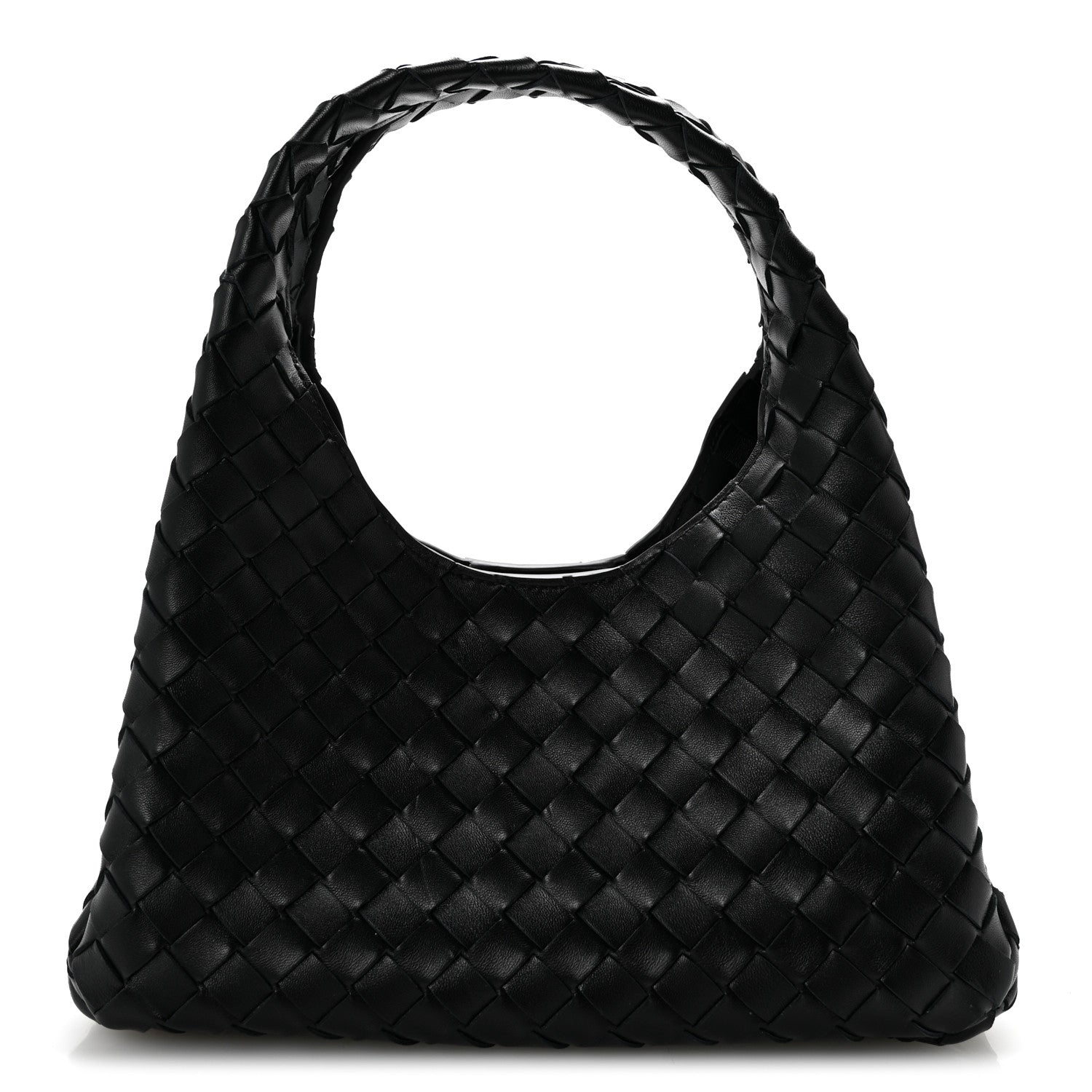 Bottega Veneta Nappa Intrecciato Small Campana Shoulder Bag Black 1 of 10