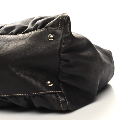 Gucci Calfskin Large D Gold Ring Shoulder Bag Chocolate 9 of 9