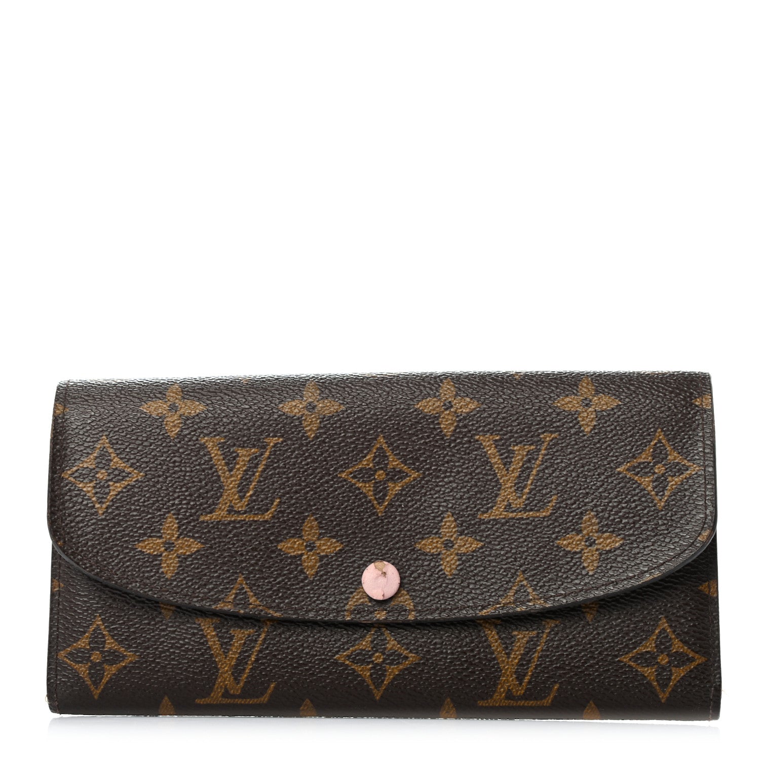 Louis Vuitton Monogram Emilie Wallet Rose Ballerine 1 of 11