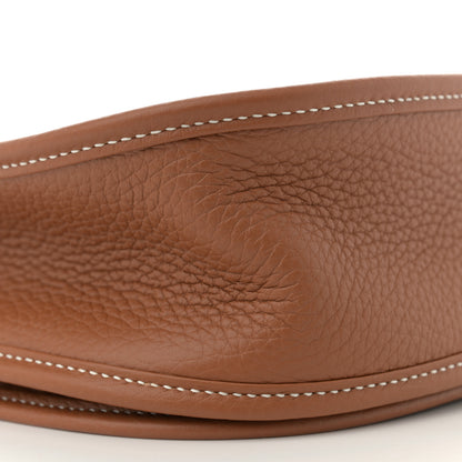 Hermes Taurillon Clemence Evelyne III PM Gold 9 of 11