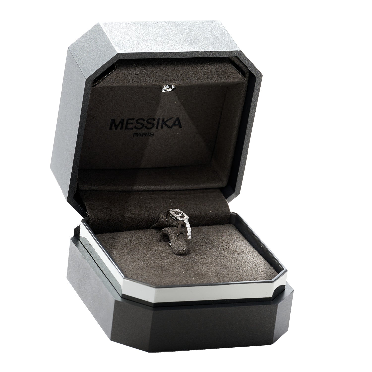 Messika 18K White Gold Diamond Move Uno Pave Mono Single Earring 7 of 7