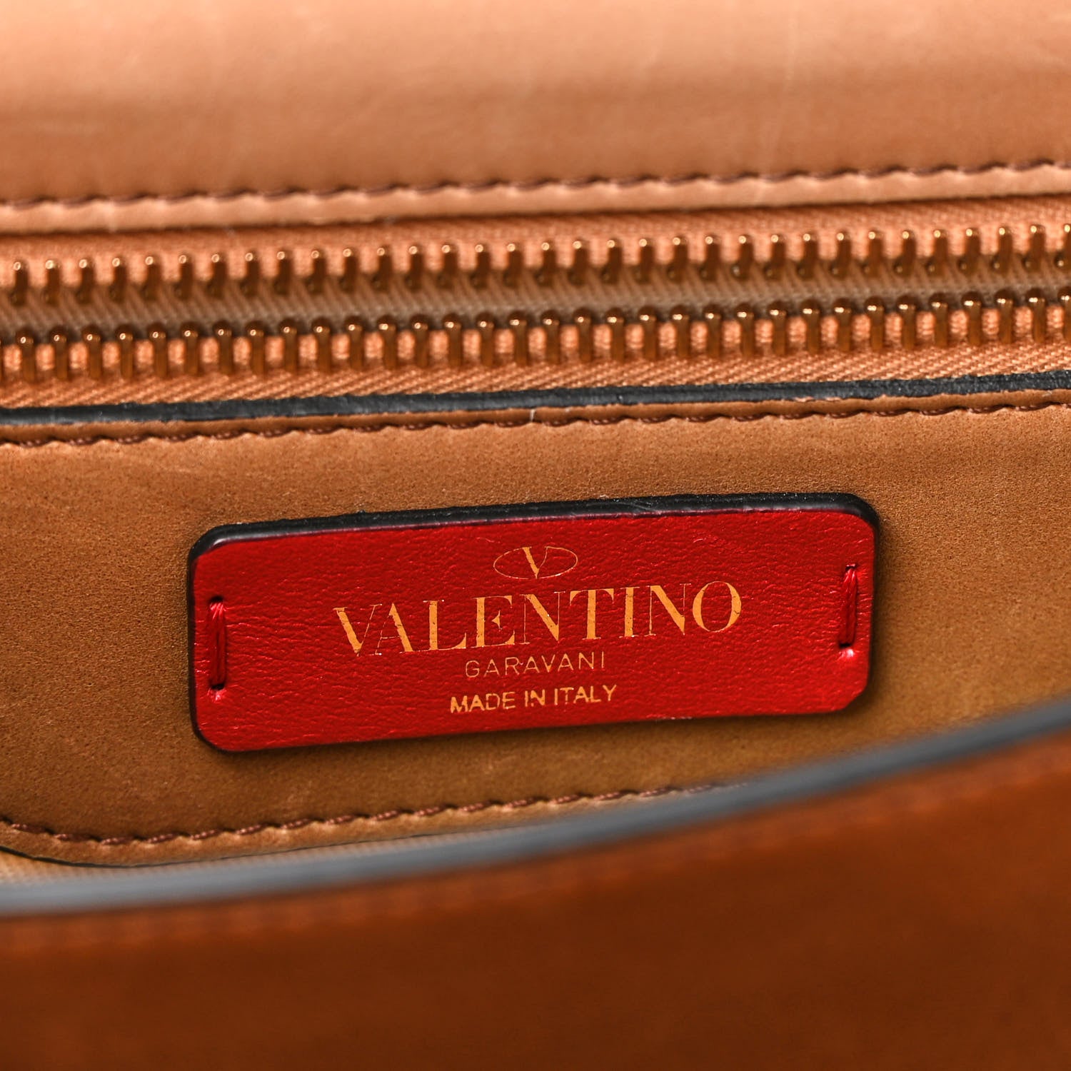 Valentino Garavani Calfskin Canvas Colorblock Crossbody Bag Natural 6 of 12