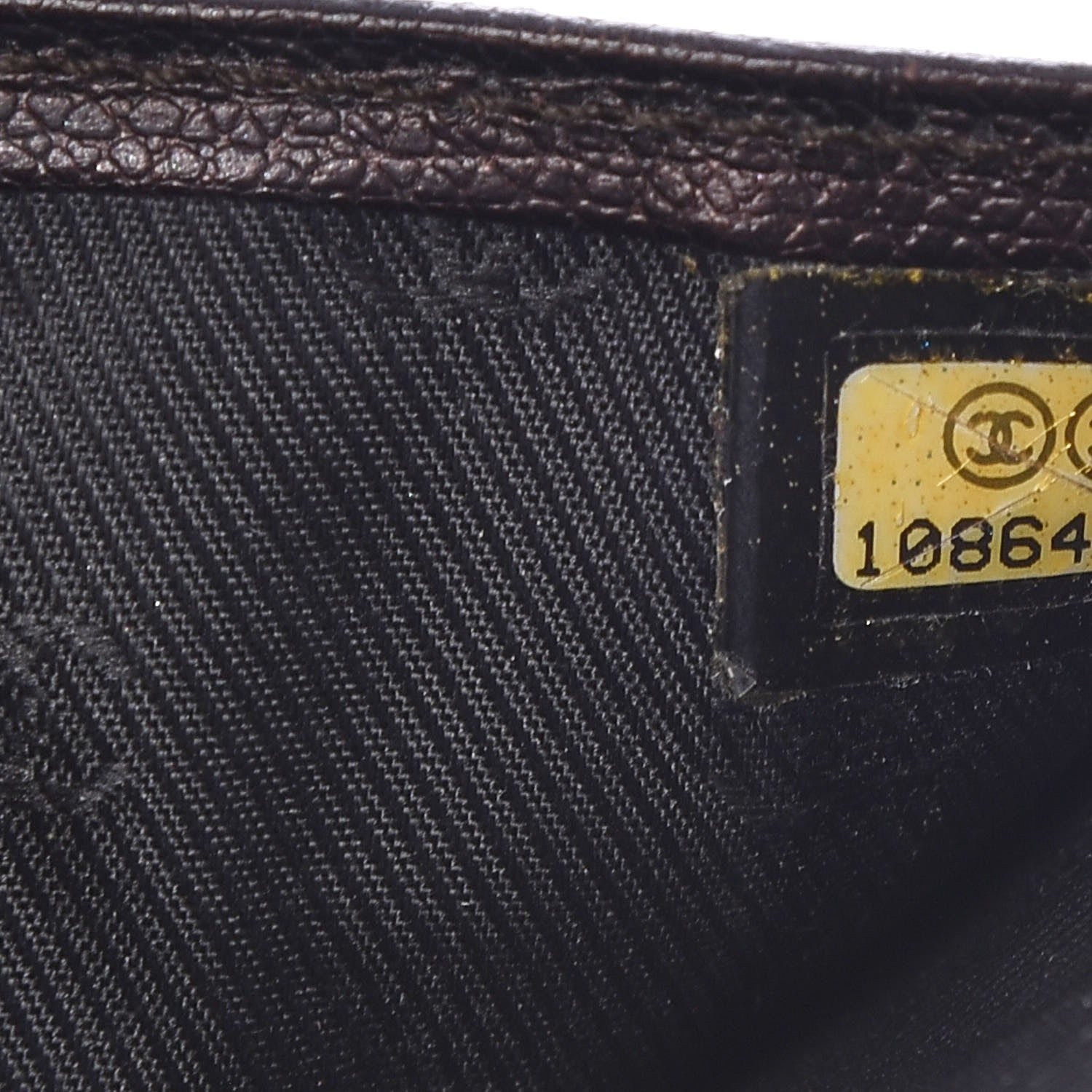 Chanel Grained Calfskin CC Button Compact Wallet Dark Brown 17 of 17