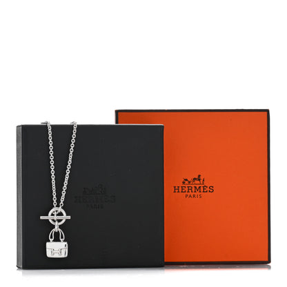 Hermes Sterling Silver Constance Amulettes Pendant Necklace 5 of 5