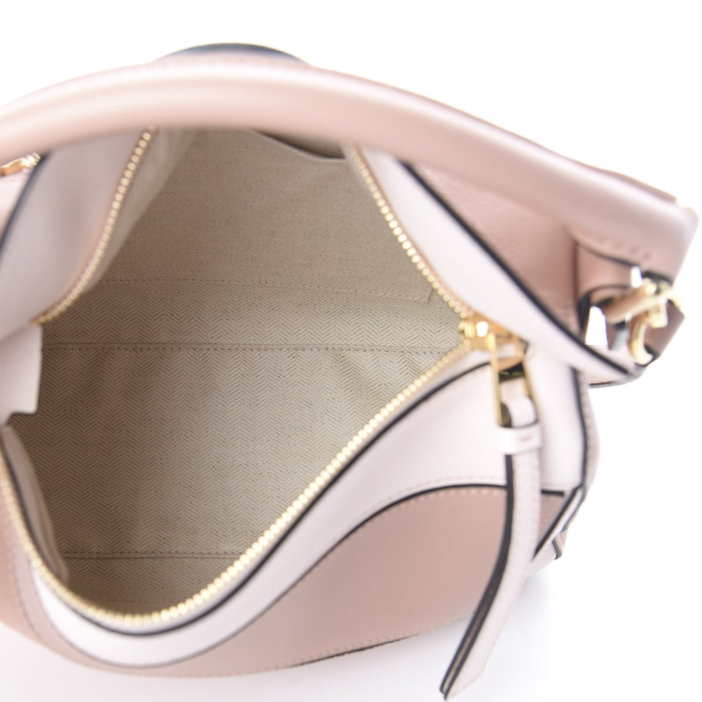 Calfskin Suede Small Puzzle Bag Blush