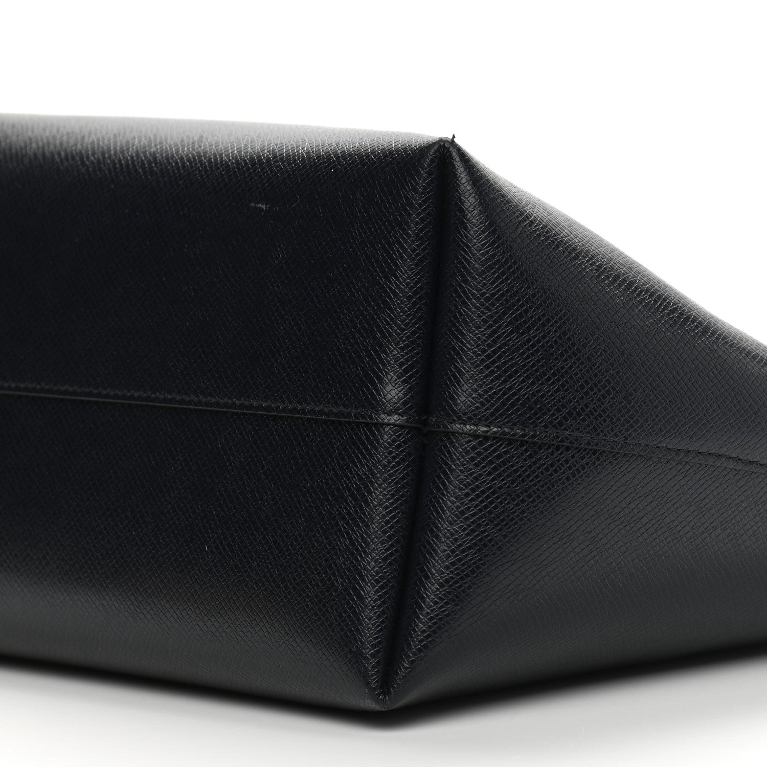 Saint Laurent Calfskin Large Shopping Tote Deep Marine 10 of 13