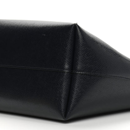 Saint Laurent Calfskin Large Shopping Tote Deep Marine 10 of 13