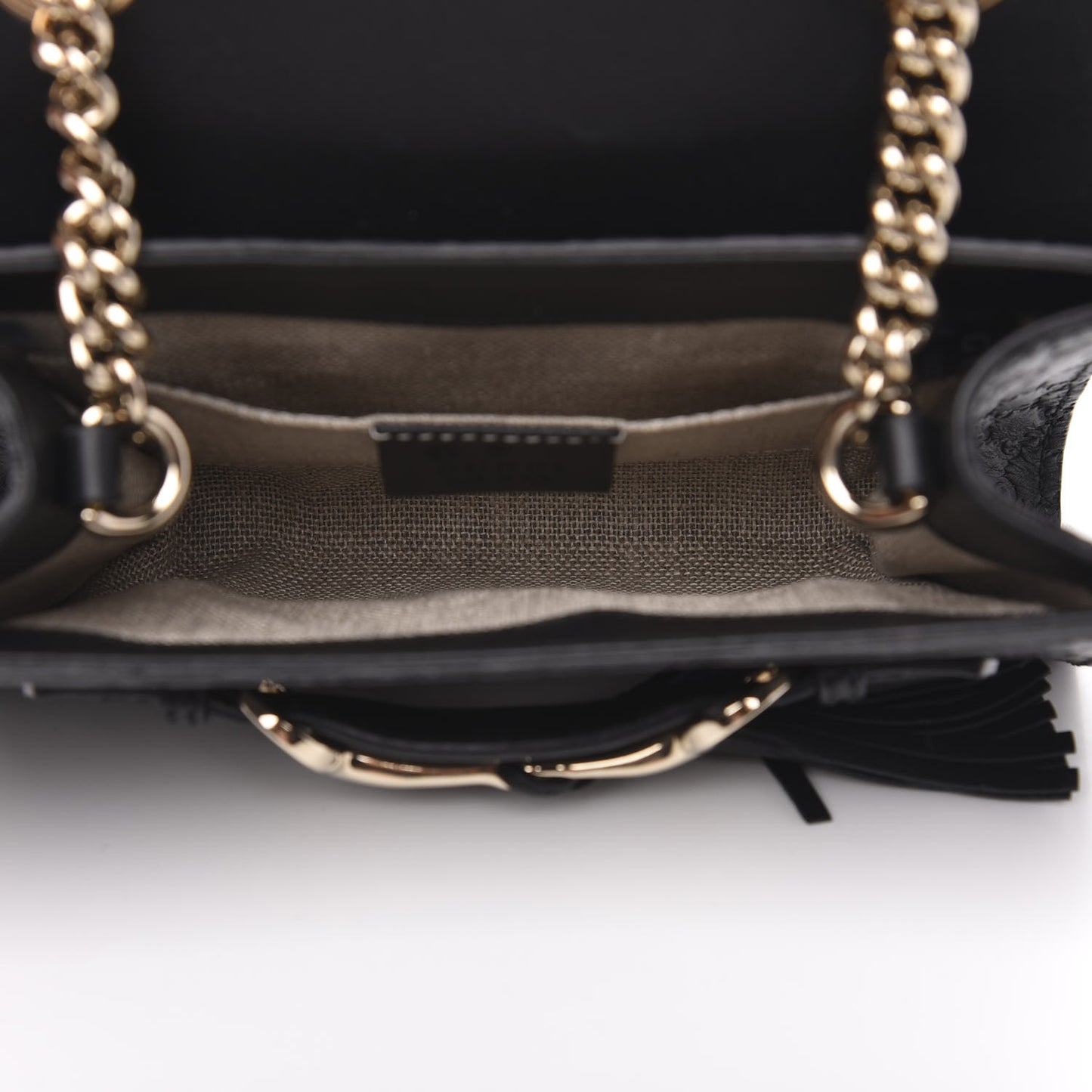 Microguccissima Mini Emily Shoulder Bag Black