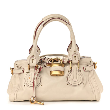 Chloe Calfskin Medium Paddington Satchel Off White 1 of 9