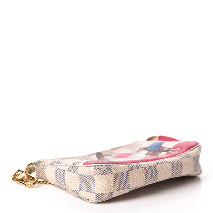Louis Vuitton Damier Azur 2017 Christmas Animation Mini Pochette Accessories 4 of 11