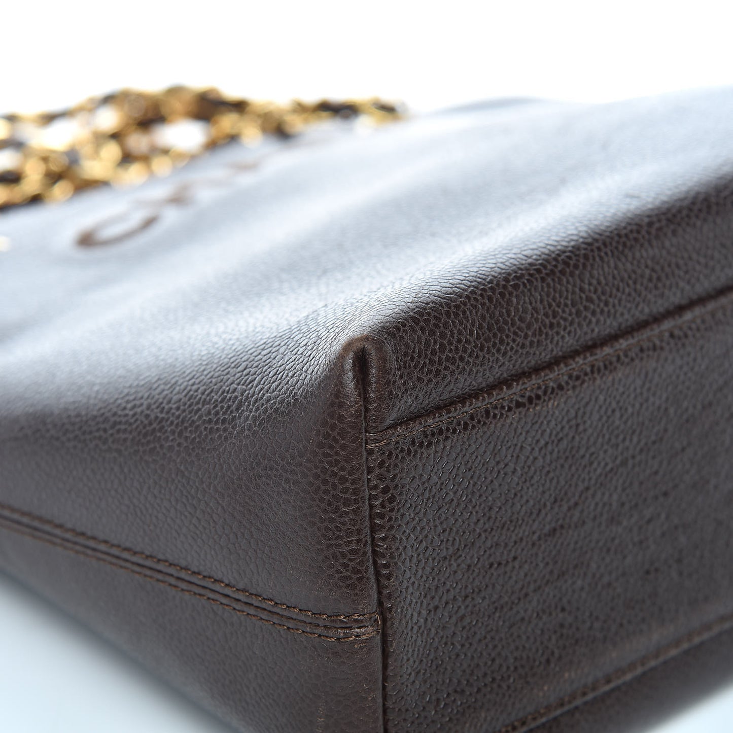 Caviar Shoulder Bag Brown