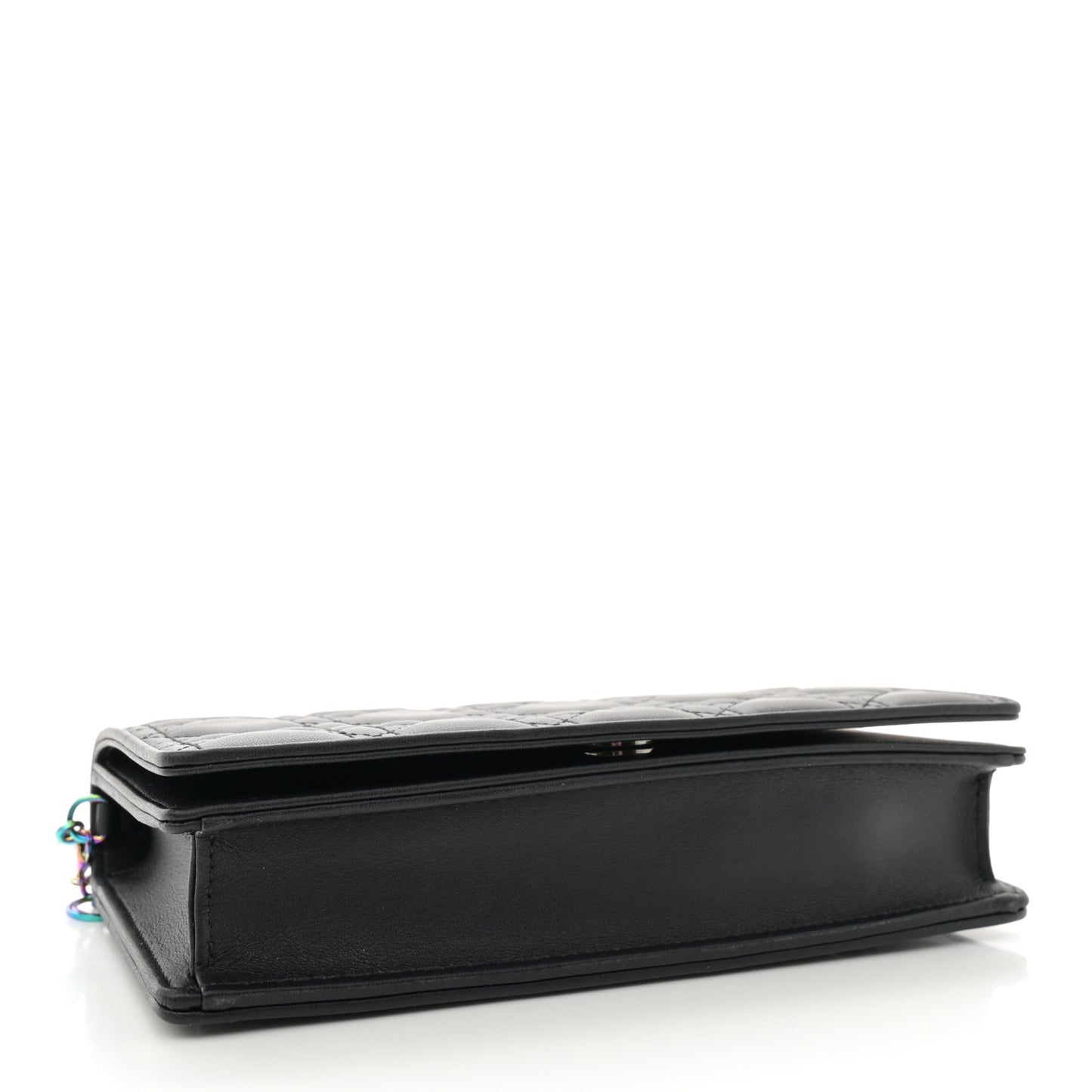 Lambskin Cannage Lady Dior Pouch Black