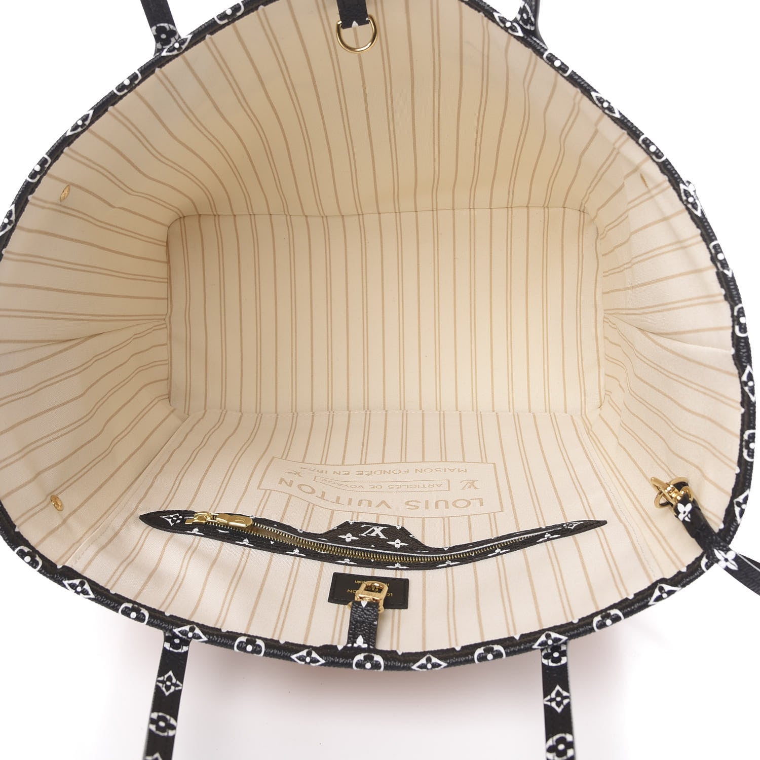 Louis Vuitton Monogram Giant Jungle Neverfull MM Ivory 6 of 11