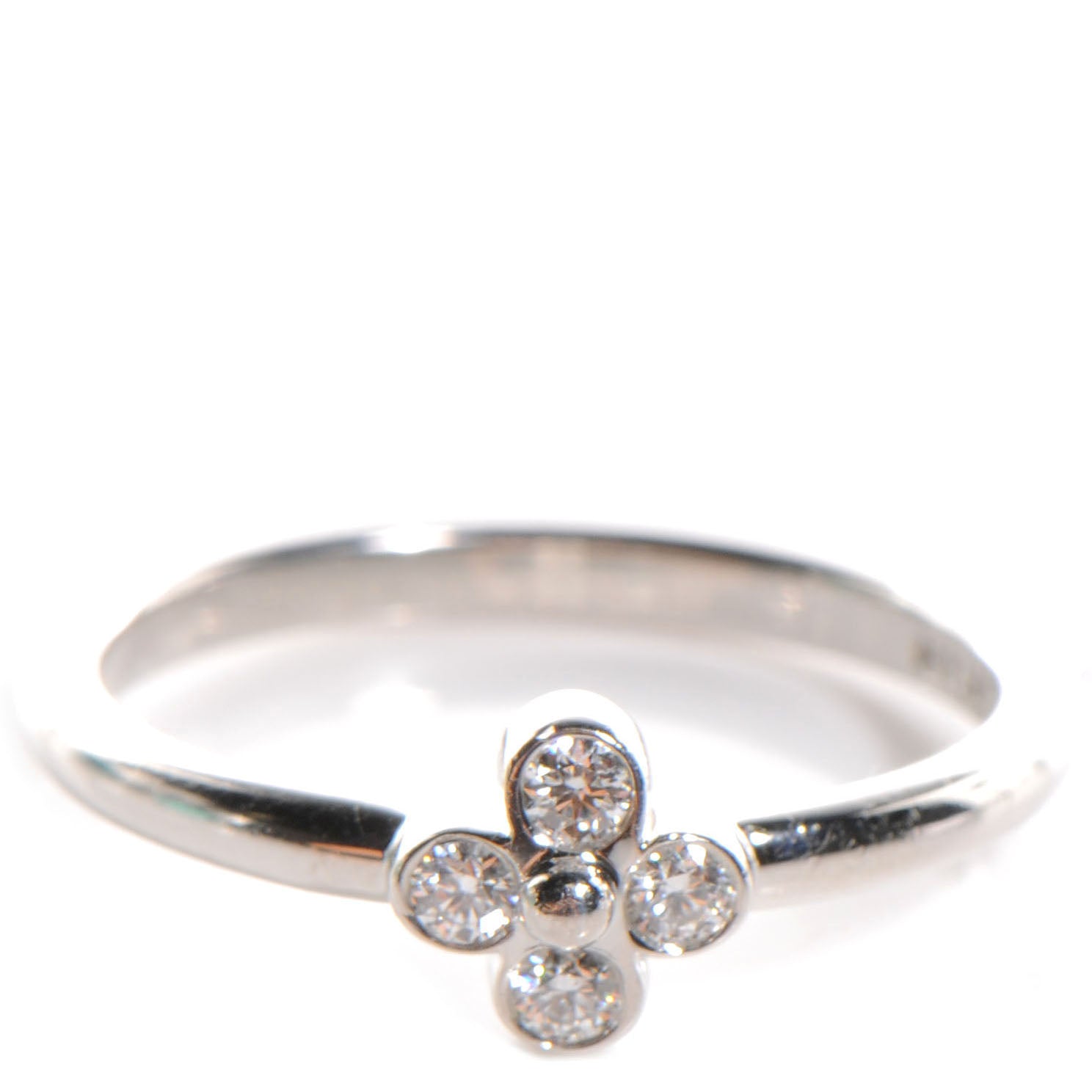 Tiffany Platinum and Diamond Lace Ring 6 1 of 5
