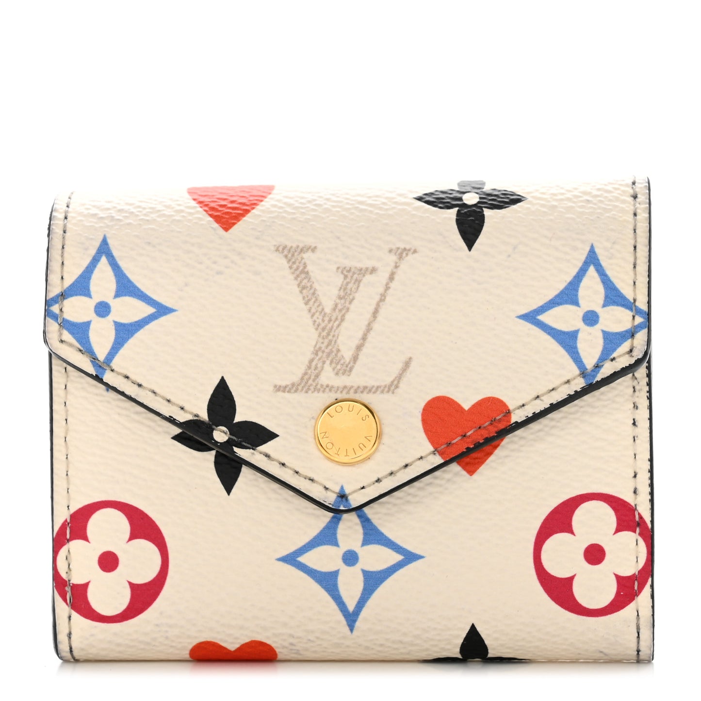 Game On Monogram Zoe Wallet White