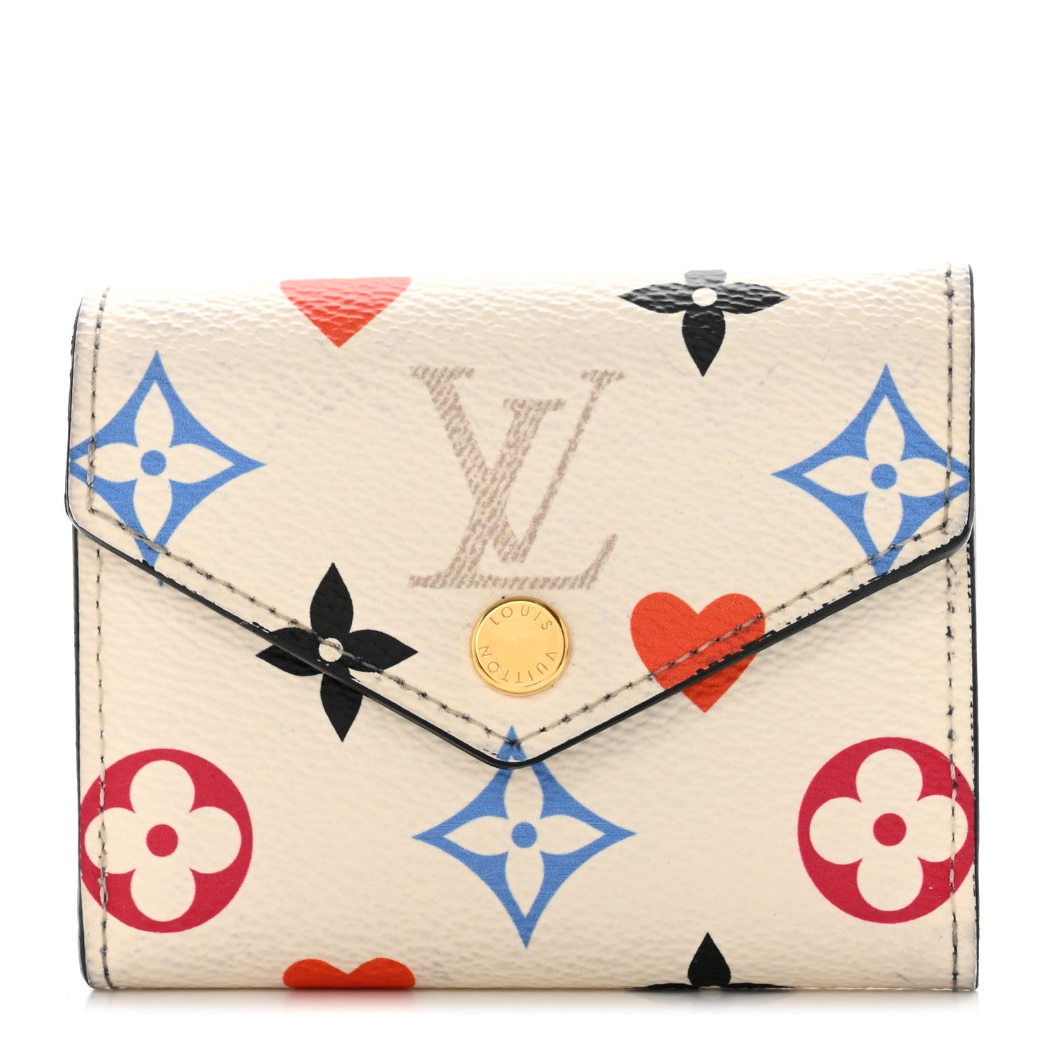Louis Vuitton Game On Monogram Zoe Wallet White 1 of 9