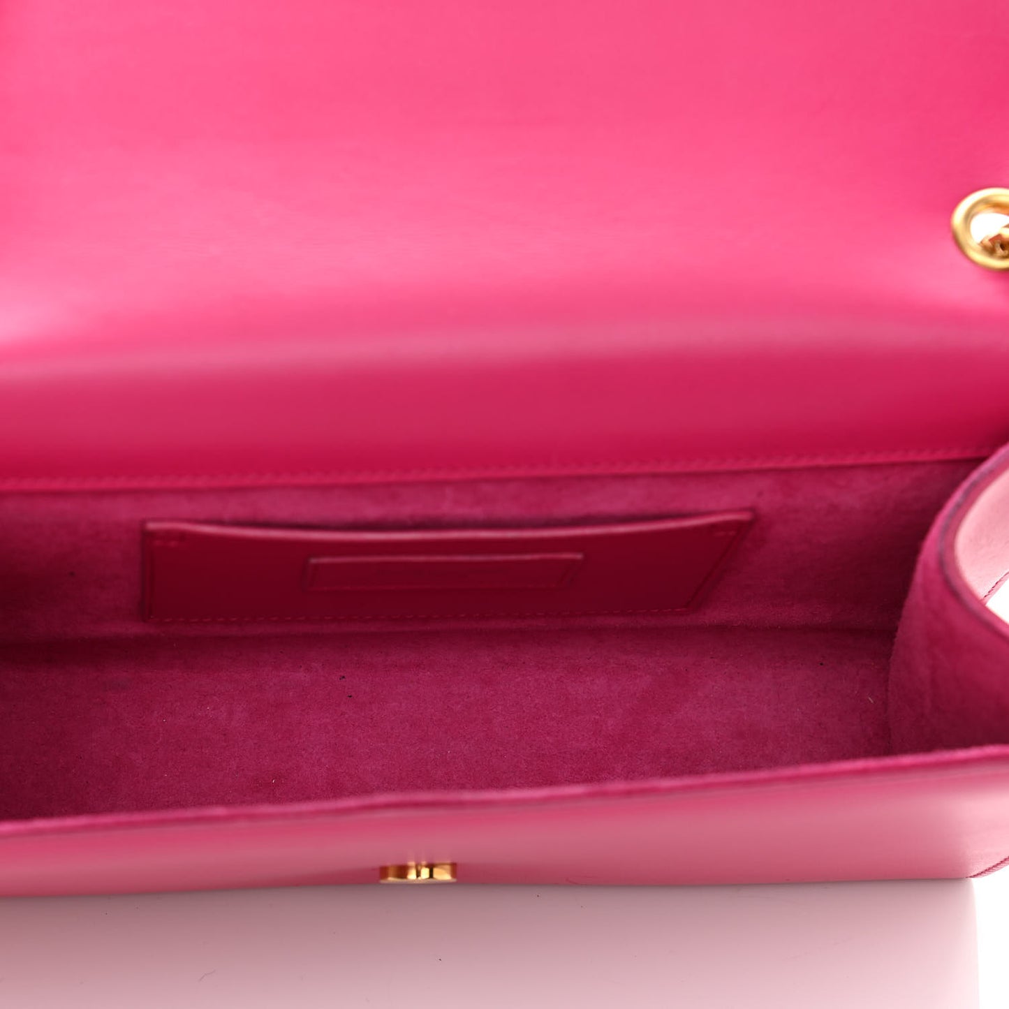 Smooth Calfskin Medium Classic Monogram Kate Tassel Satchel Fuchsia