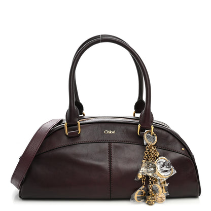 Chloe Smooth Calfskin Charms Bowling Bag Perfect Plum 1 of 11