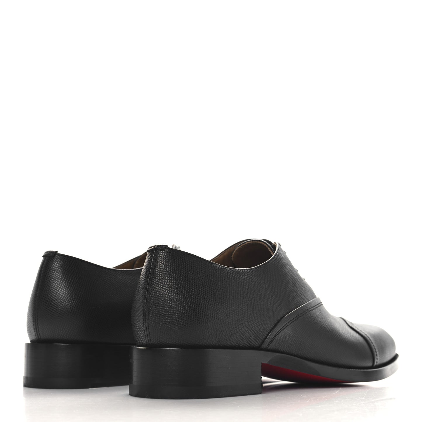 Petit Grained Calfskin Boabi Flat Oxfords 42.5 Black