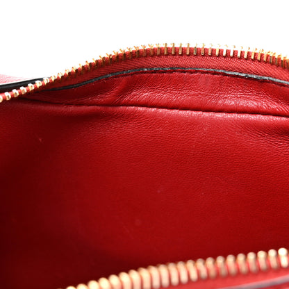 Valentino Garavani Calfskin Stud Sign Zip Hobo Rosso Valentino 10 of 12