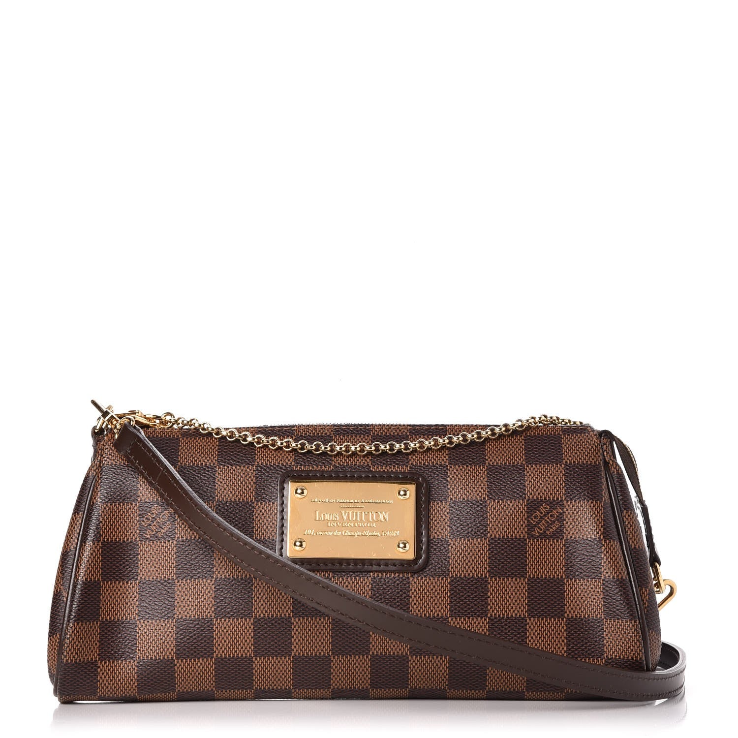 Louis Vuitton Damier Ebene Eva Clutch 1 of 7