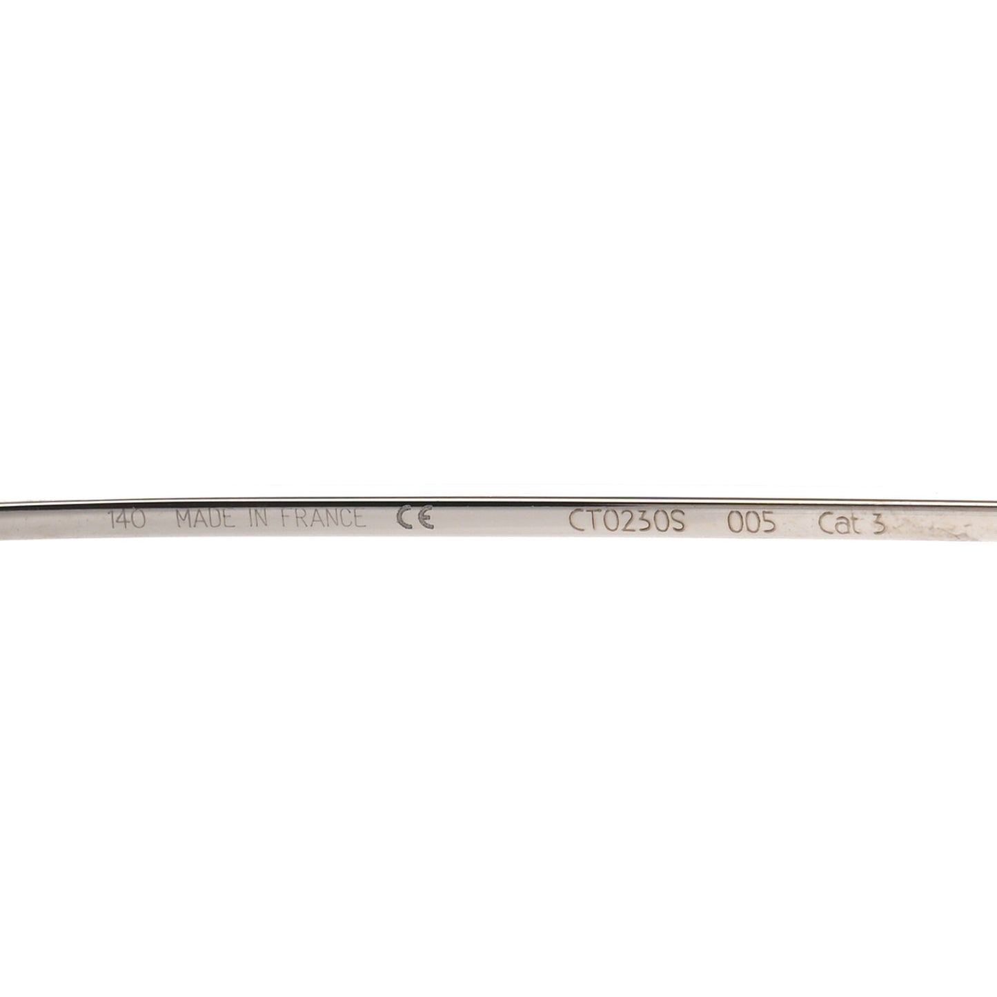 Metal CT0230S Sunglasses Silver Blue
