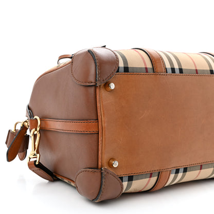 Burberry Horseferry Check Medium Alchester Bowling Bag Tan 11 of 16