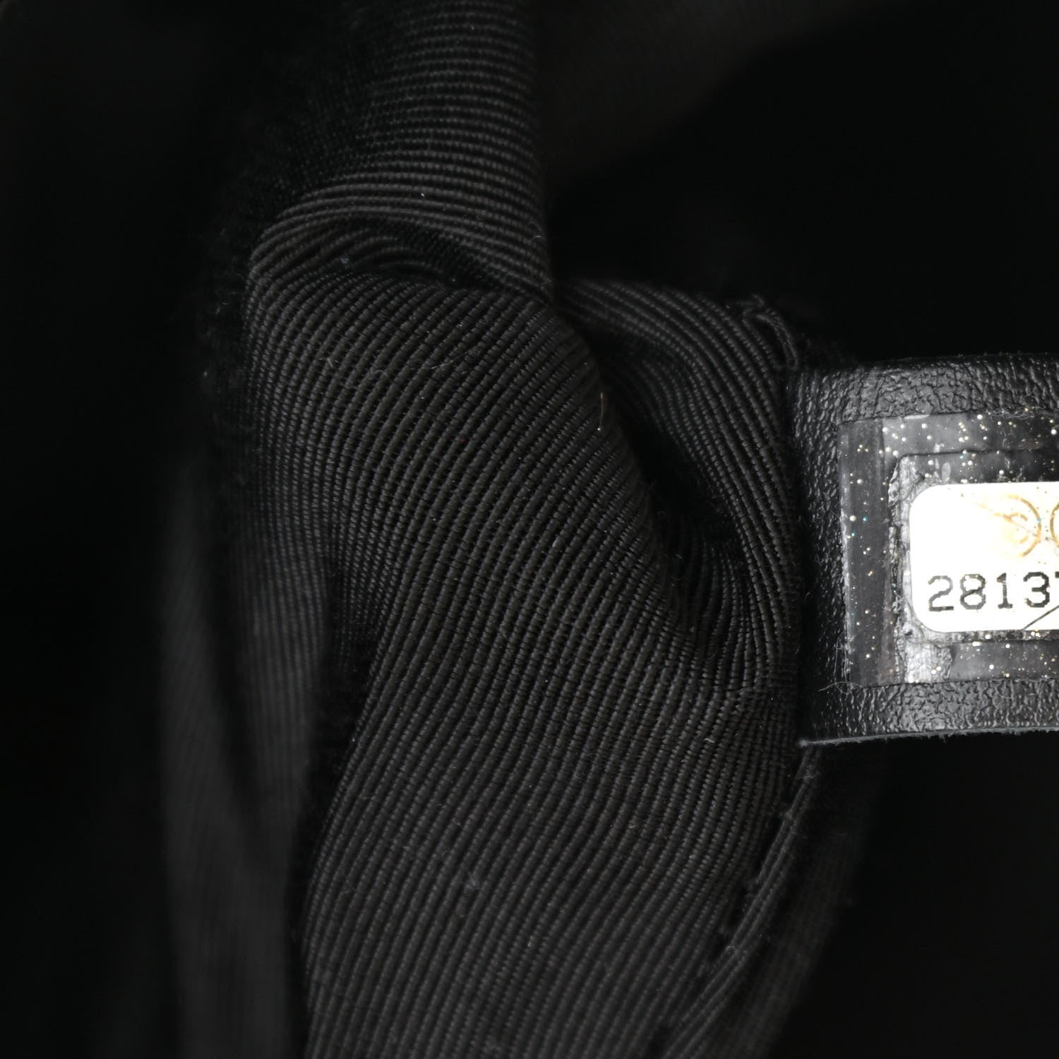 Chanel Lambskin Quilted Small Drawstring Shopping Bag Black 7 of 11