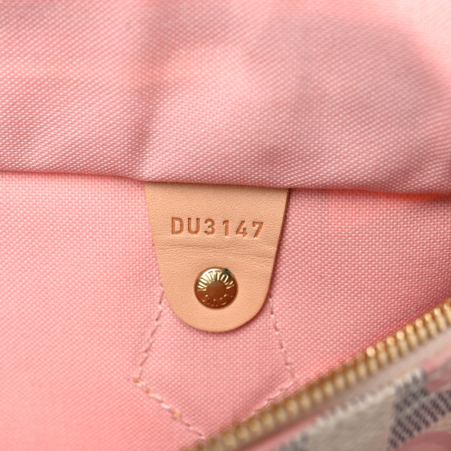 Damier Azur Tahitienne Speedy Bandouliere 30 Rose Ballerine