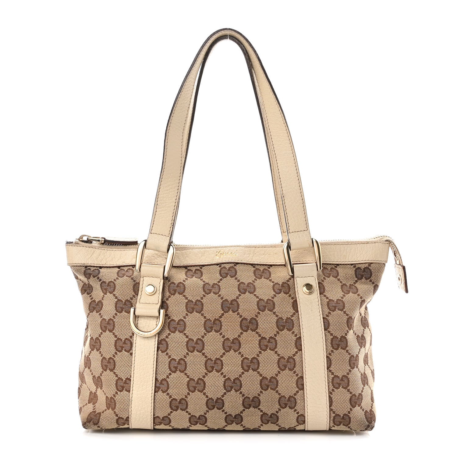 Gucci Monogram Small Abbey Tote Off White 1 of 10