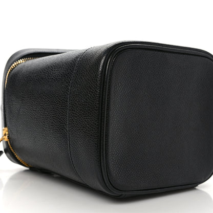 Chanel Caviar Vanity Cosmetic Case Black 7 of 8