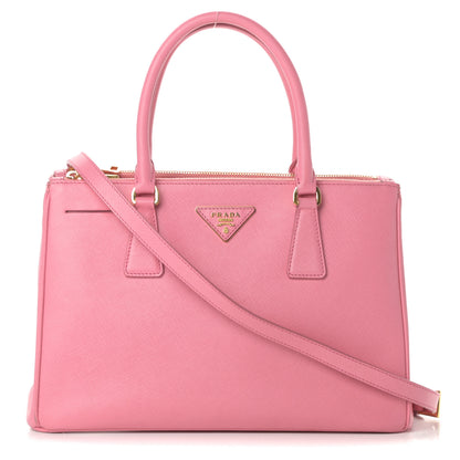 Prada Saffiano Small Galleria Double Zip Tote Petalo 1 of 15