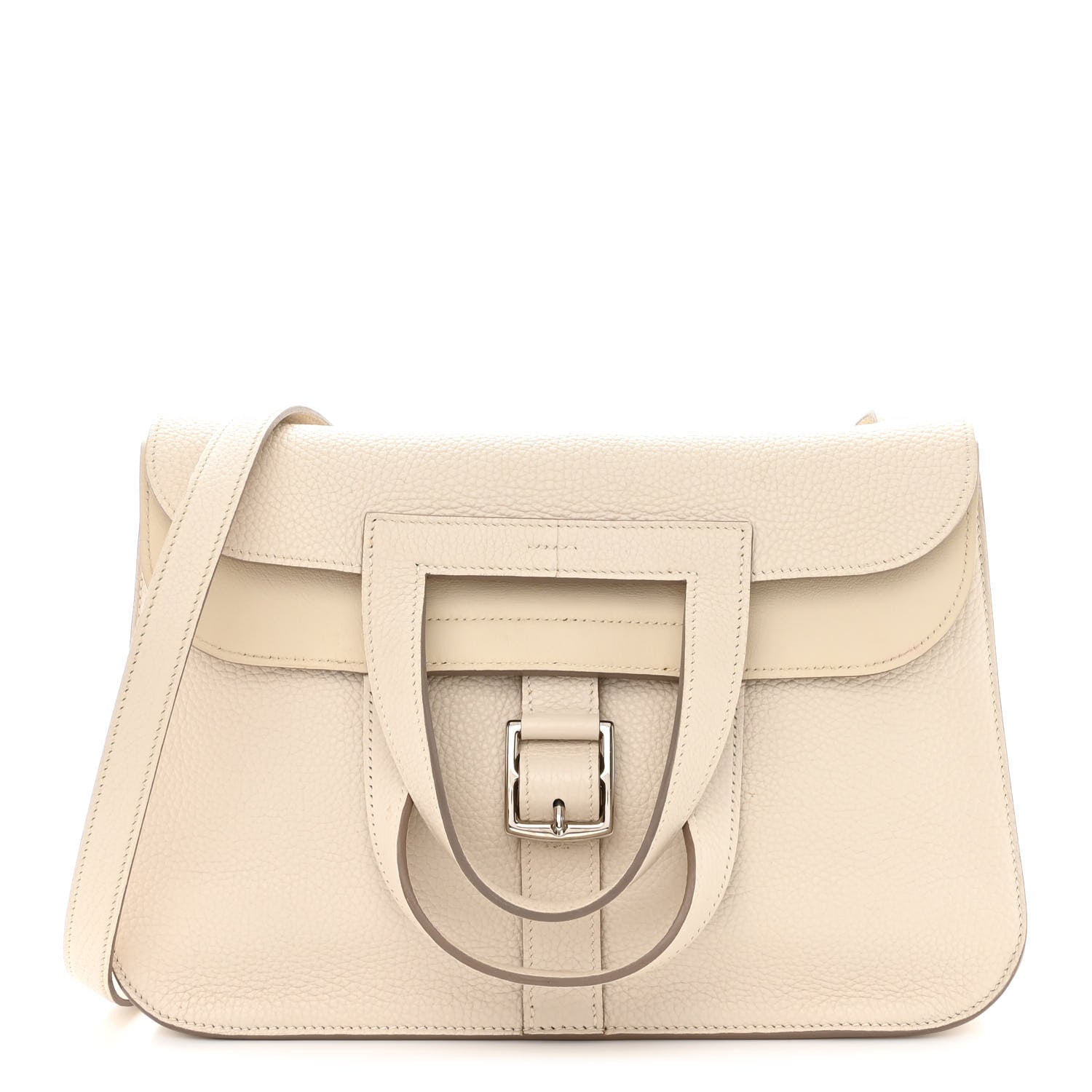Hermes Taurillon Clemence Halzan 31 GM Craie 1 of 15