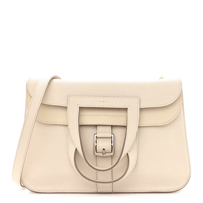 Hermes Taurillon Clemence Halzan 31 GM Craie 1 of 15