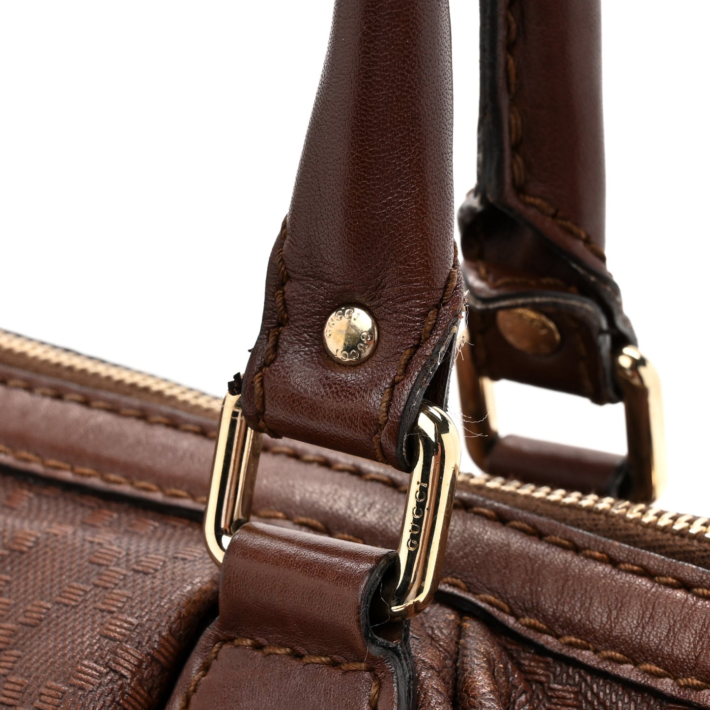 Diamante Medium Sukey Top Handle Bag Dark Brown