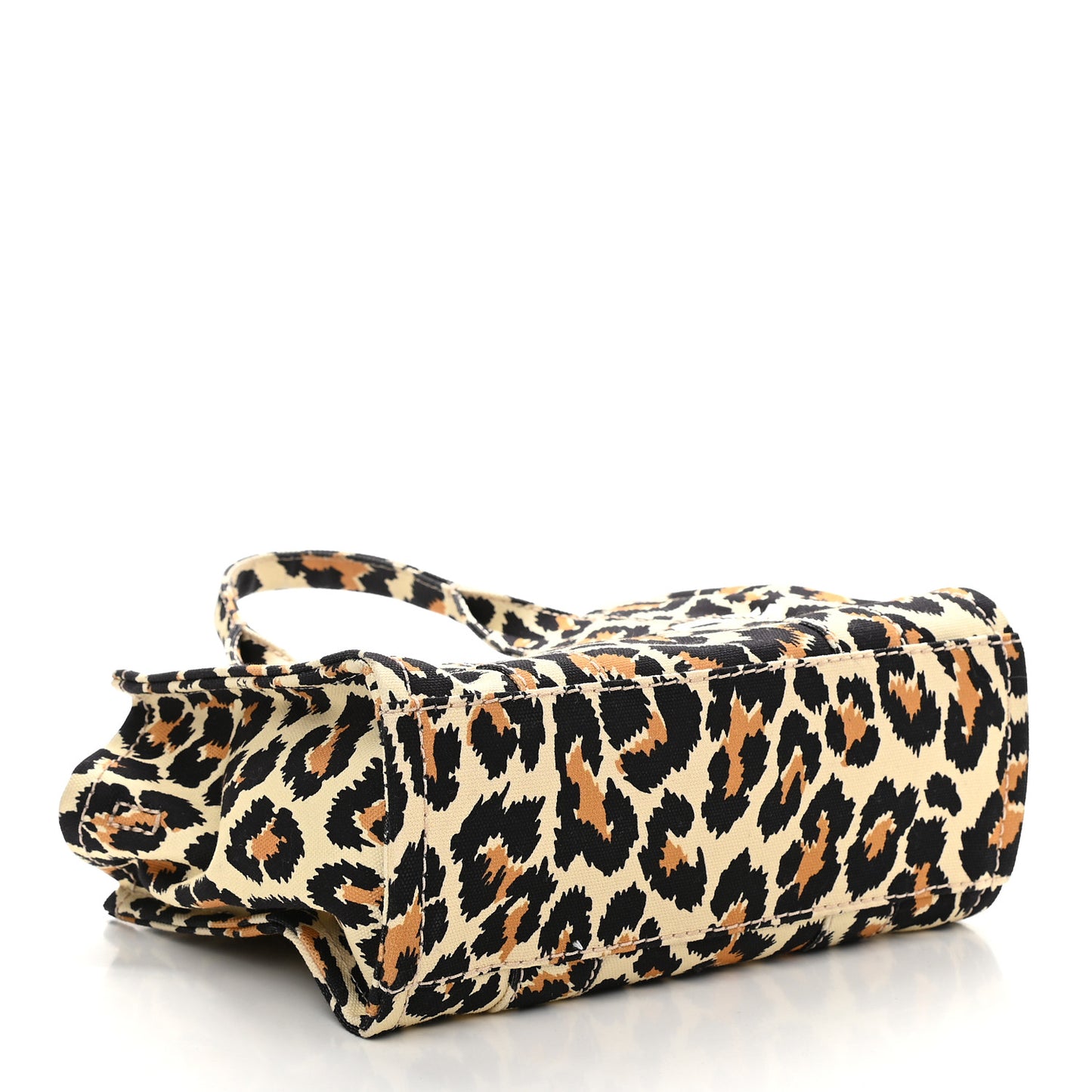 Cotton Canvas Leopard Print Mini The Traveler Tote Bag