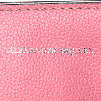 Alexander McQueen Pebbled Calfskin Large Skull Padlock Zip Around Tote Pink 6 of 12