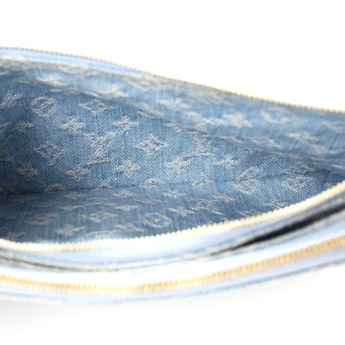 Monogram Denim Liv Pochette Sky Blue