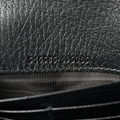 Gucci Calfskin Petite GG Marmont Wallet Chain Bag Black 7 of 10