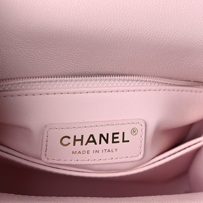 Chanel Caviar Quilted Mini Coco Handle Flap Light Pink 7 of 12