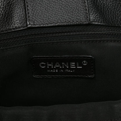Chanel Calfskin Cerf Executive Shopper Tote Black 6 of 11