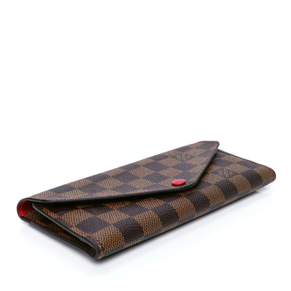 Louis Vuitton Damier Ebene Josephine Wallet Red 3 of 5