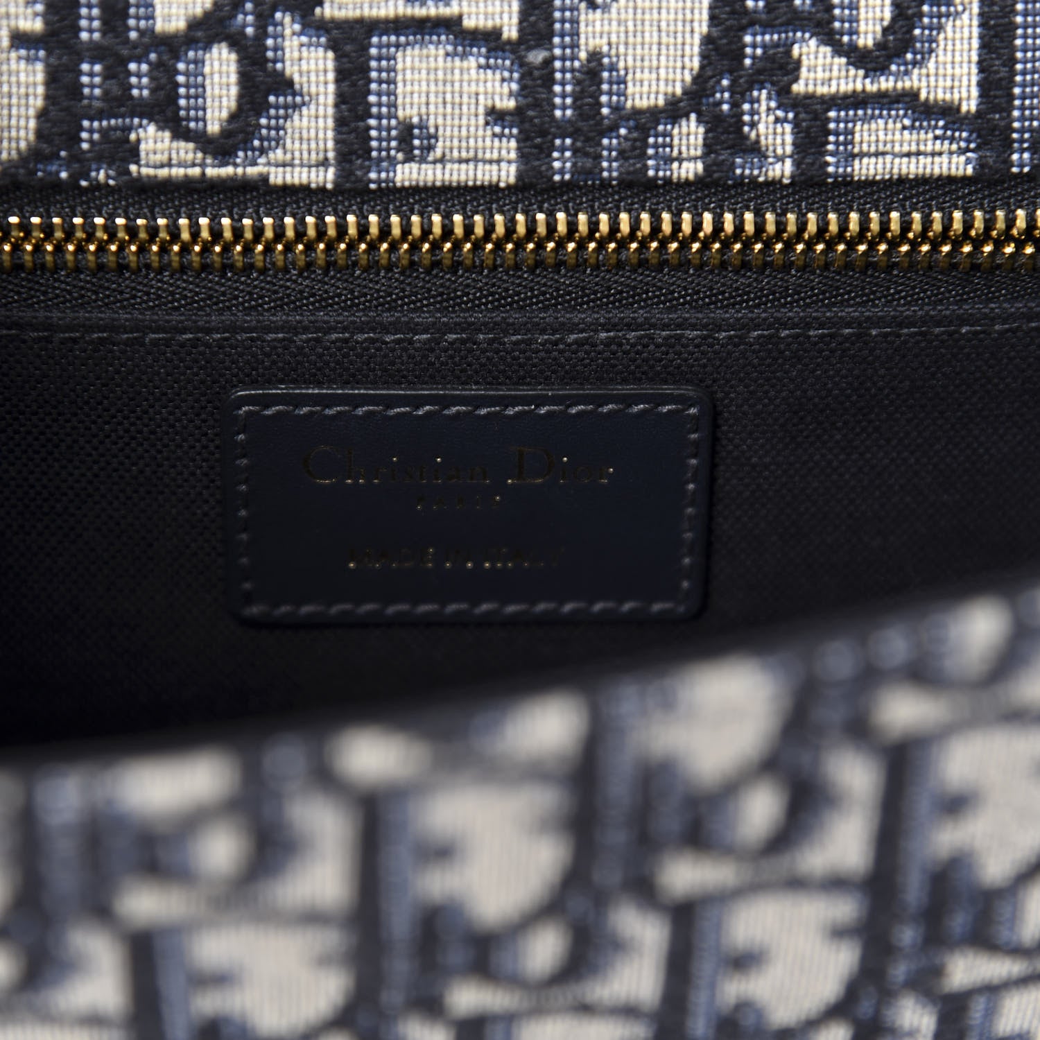 Christian Dior Oblique 30 Montaigne Flap Bag Blue 8 of 10