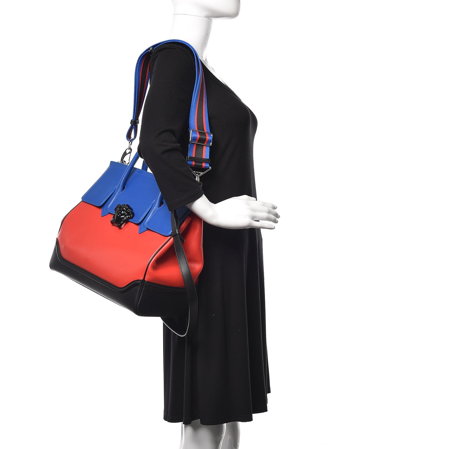 Vitello Palazzo Empire Bag Red Blue Black